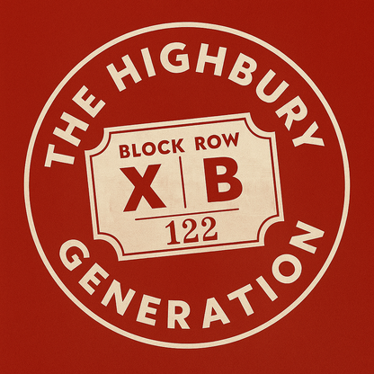 Highbury Seat Ringer T PERSONALISE WITH YOUR BLOCK, ROW, SEAT