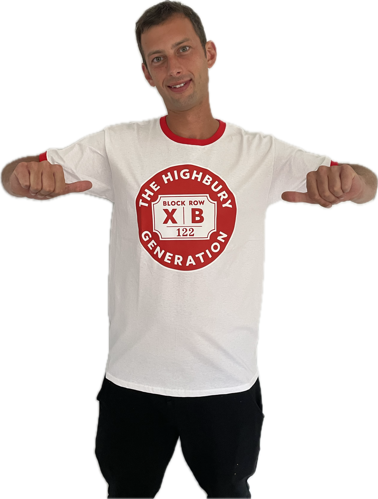 Highbury Seat Ringer T PERSONALISE WITH YOUR BLOCK, ROW, SEAT