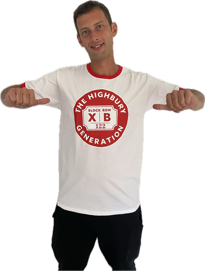 Highbury Seat Ringer T PERSONALISE WITH YOUR BLOCK, ROW, SEAT